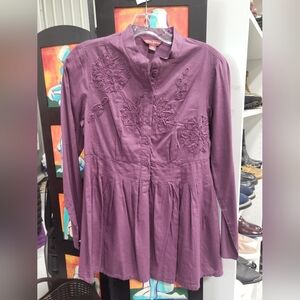 April Cornell Purple Blouse